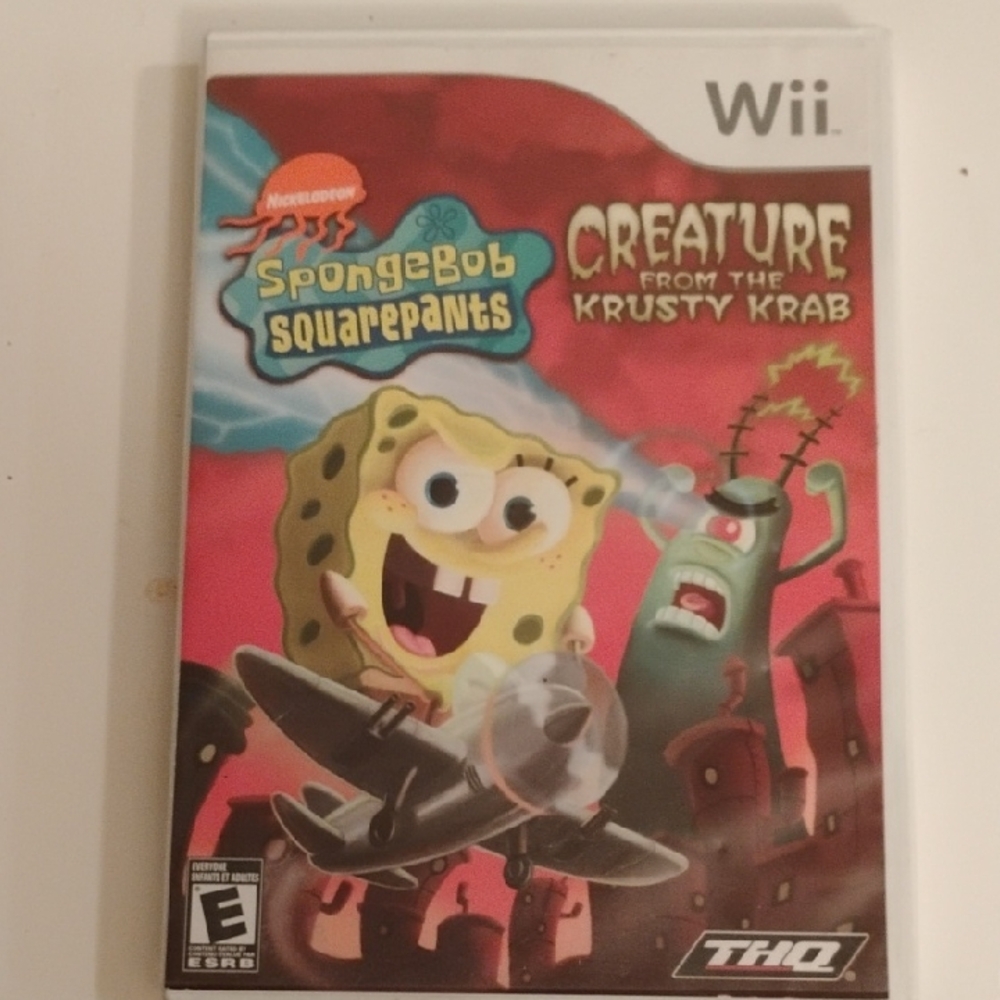 HQ SpongeBob SquarePants: Creature from the Krusty Krab for Wii - Red and Green